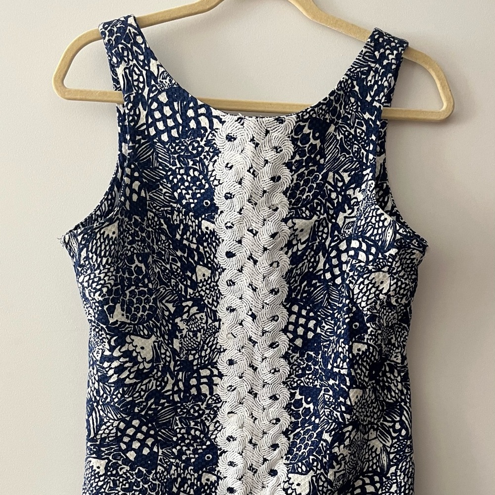 Lilly Pulitzer for target navy nautical fitted dress
